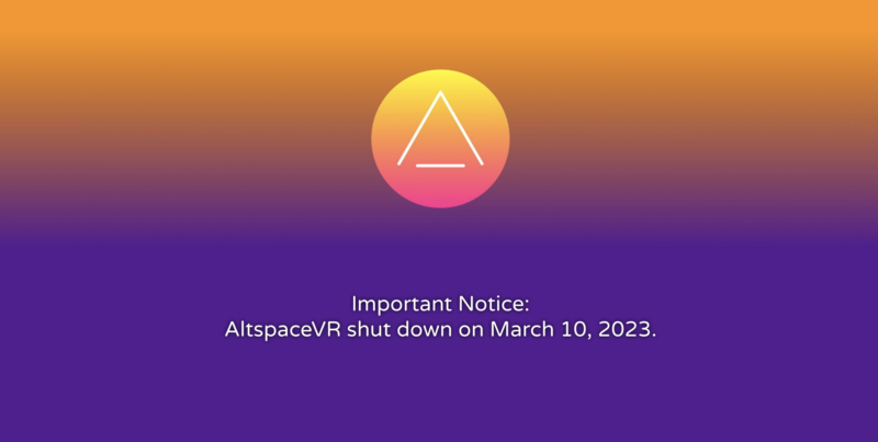 AltspaceVR shuts down